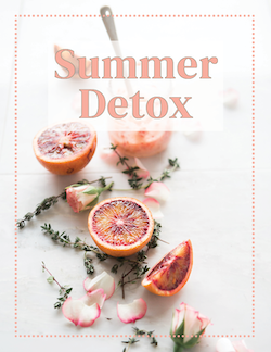 Summer Detox with blood orange